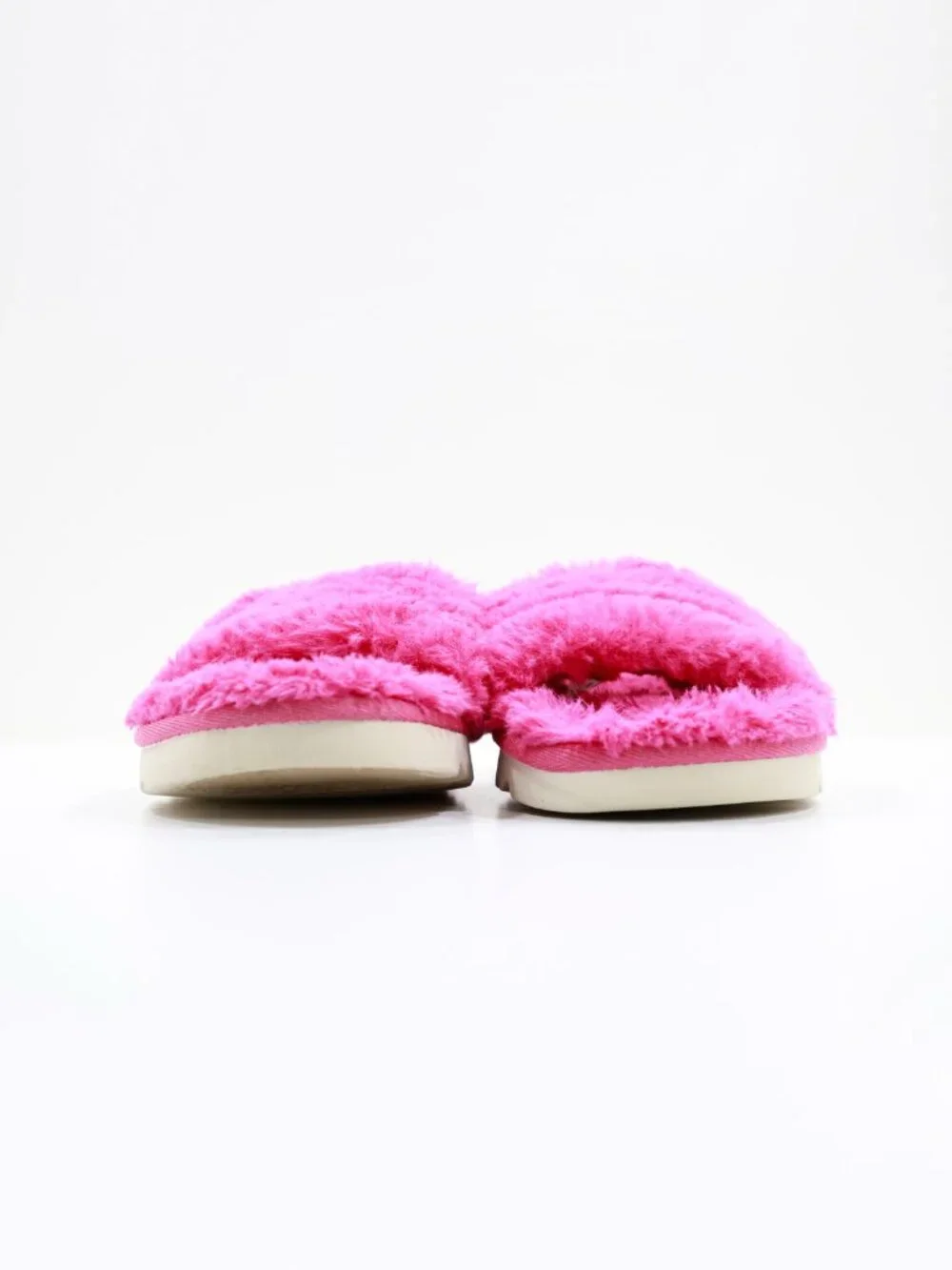 Koolaburra by UGG Fuzz'n Pink Faux-Fur Slingback Slippers - Kids' 13